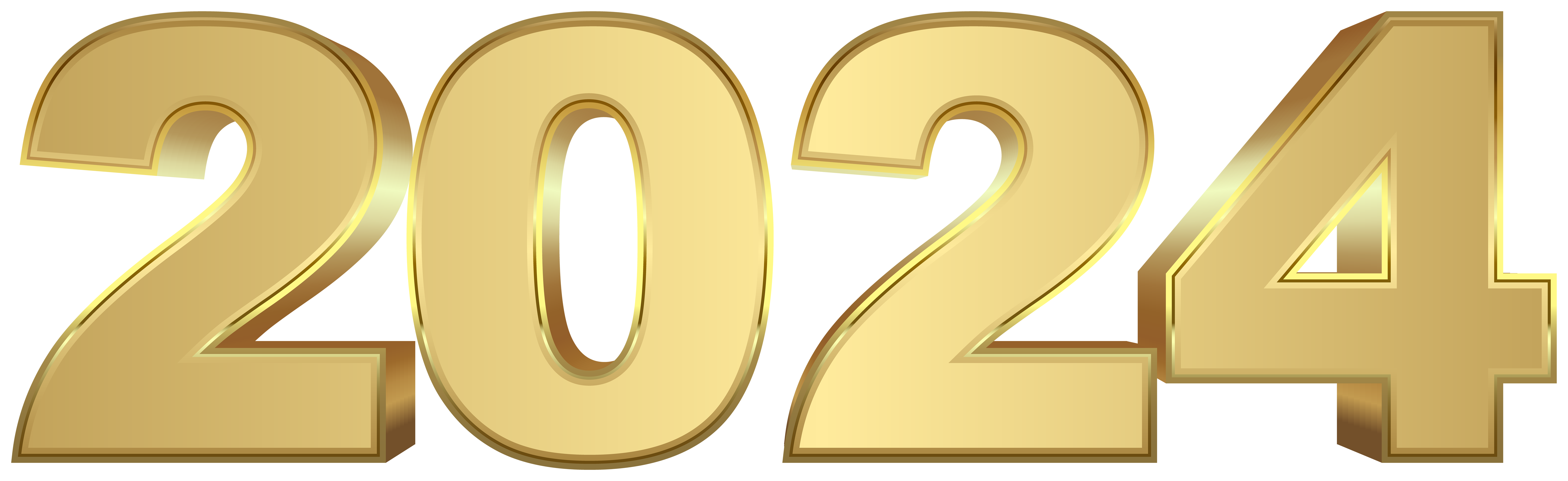    2024 Gold PNG Clipart 